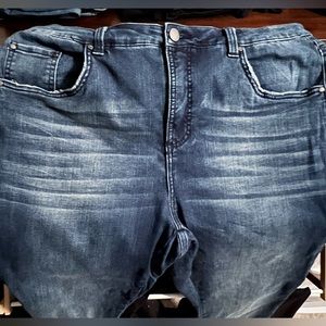Universal Standard Logan High Rise Jeans - Size 16 - Distressed Blue